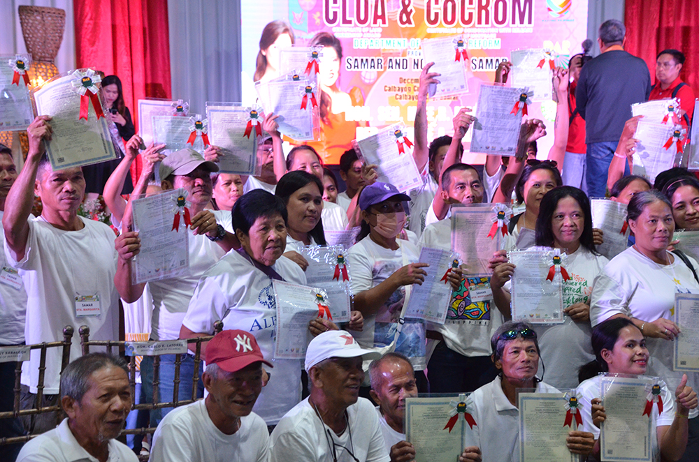 SAMAR ISLAND ARBS: DARS FIRST COCROM RECIPIENTS IN EASTERN VISAYAS 